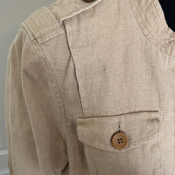 Cream Flax Jacket from BR - Picture 3 of 10